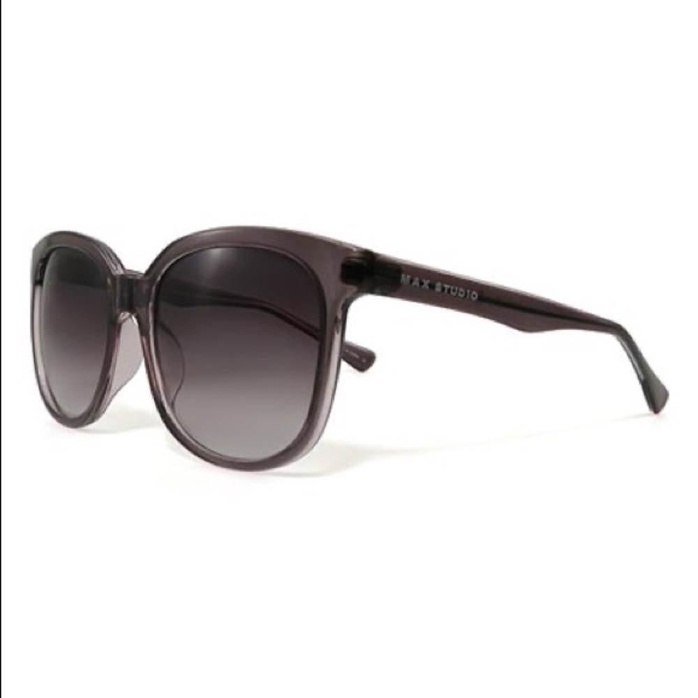 Max Studio Taupe Crystal Round Oversize Sunglasses